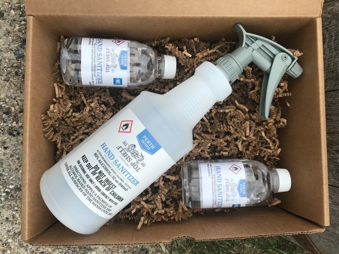 Top Shelf Distillers now producing hand sanitizer Ontario Culinary