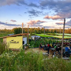 GoodLot Farm at dusk