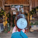 Eliott Tree Farm close up of maple syrup bottle