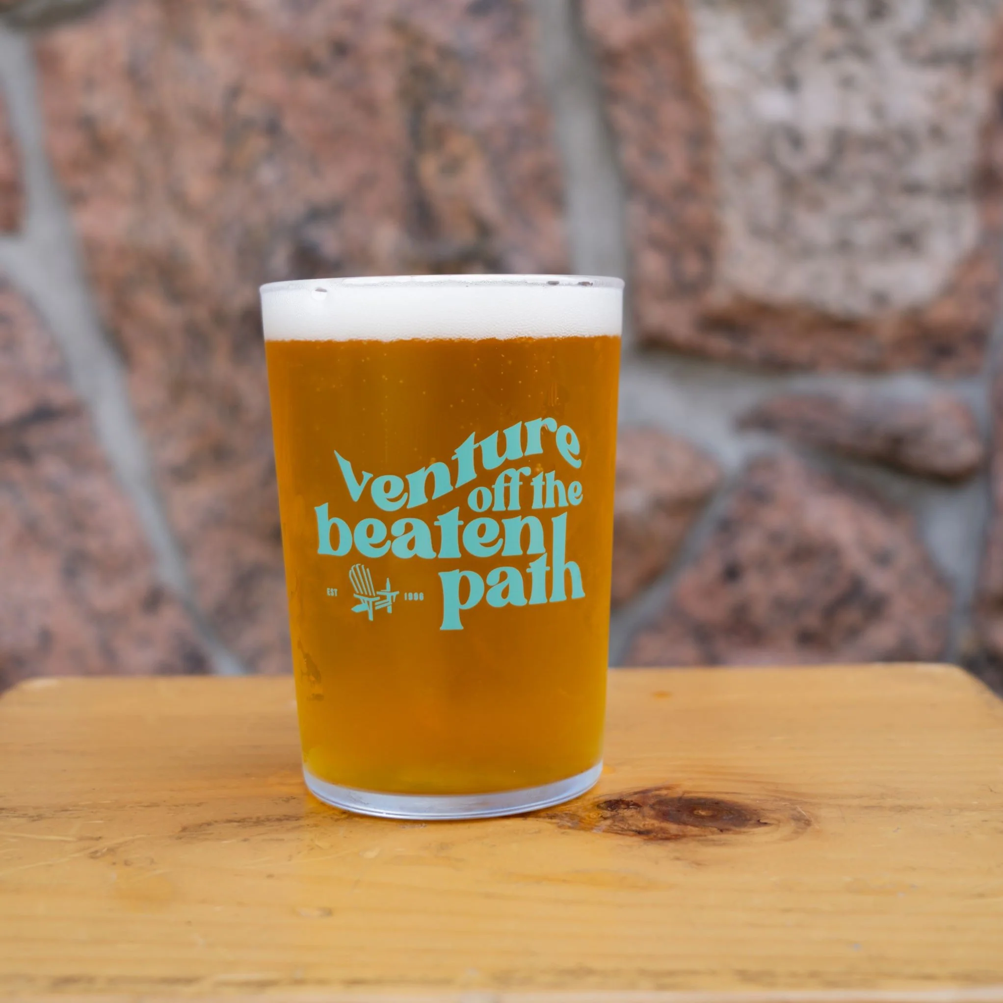 venture off the beaten path beer glass