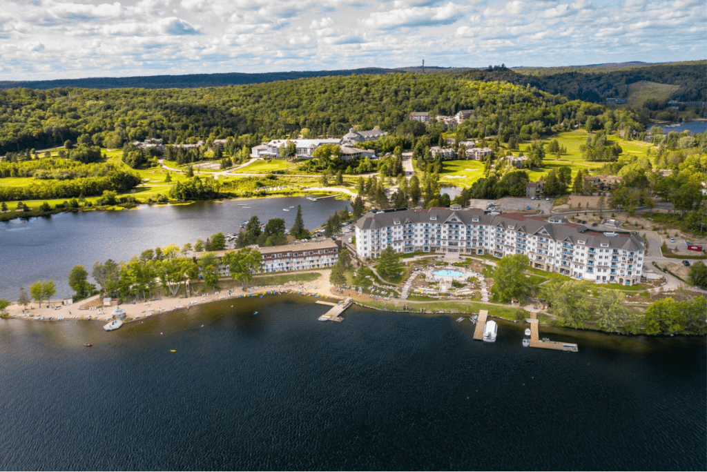 Landscape shot of the Deerhurst Resort in Muskoka