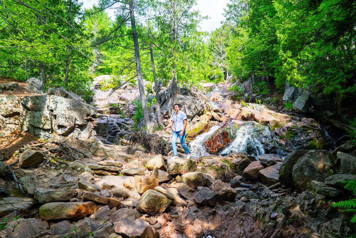 Zain walking at Duchesney Falls