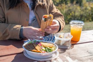 Best Bites Shawarma. Eating at HillCrest park In Thunder Bay