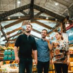 Covent Garden Market, three friends