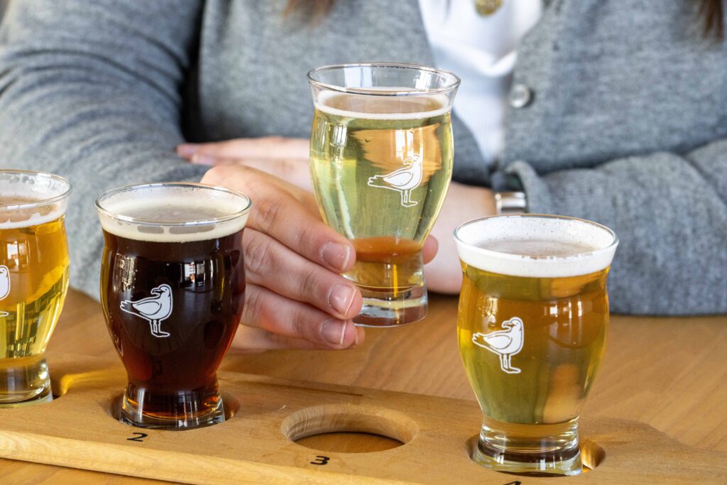 Port Stanley Brewing Co. beer flight